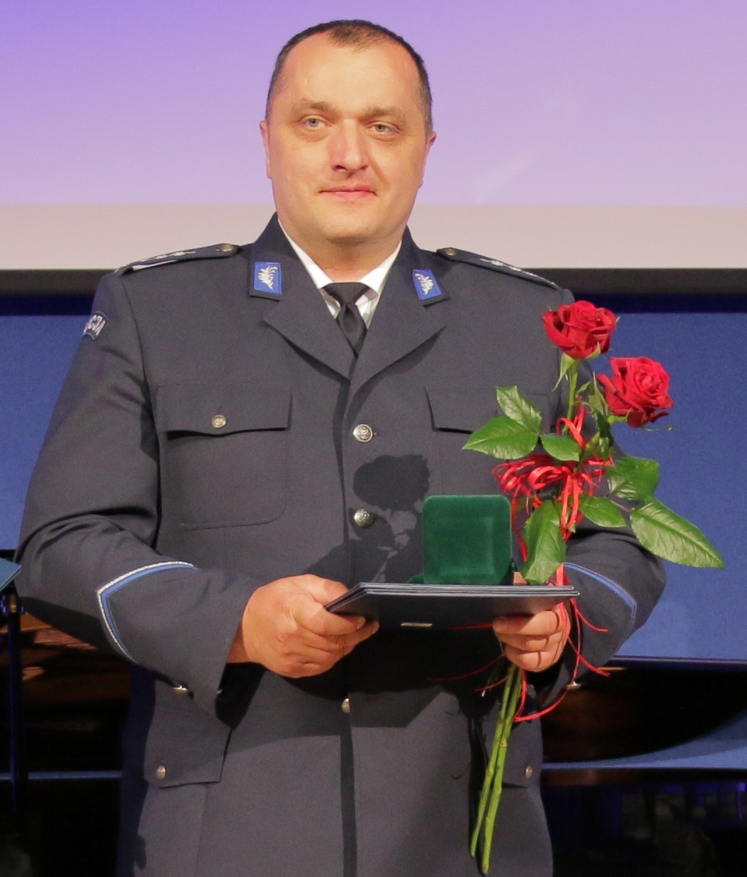 Komendant Komisariatu Policji w Gniewinie - asp. szt. Marek Waga